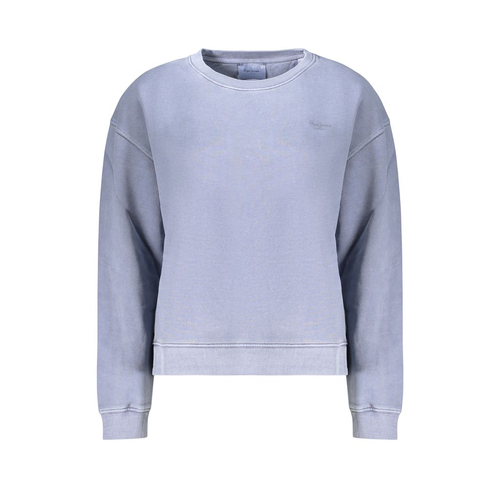 Blue Cotton Women's Sweatshirt