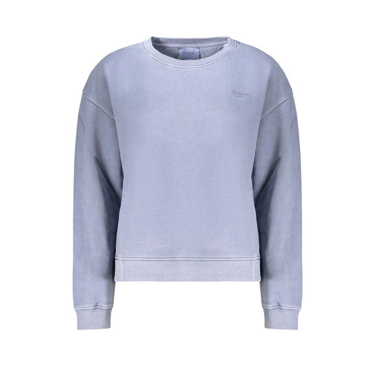 Blue Cotton Women's Sweatshirt