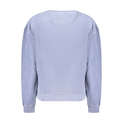 Blue Cotton Women's Sweatshirt