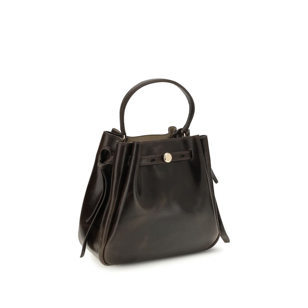 Brown Calf Leather Bos Taurus Backet Bag