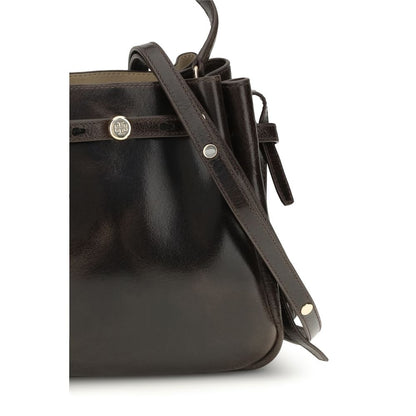 Brown Calf Leather Bos Taurus Backet Bag