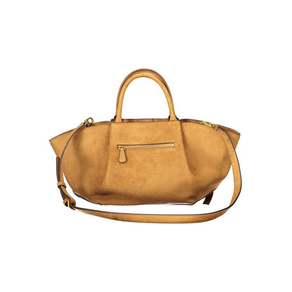 Brown Polyester Women's Bag with Adjustable Shoulder Strap