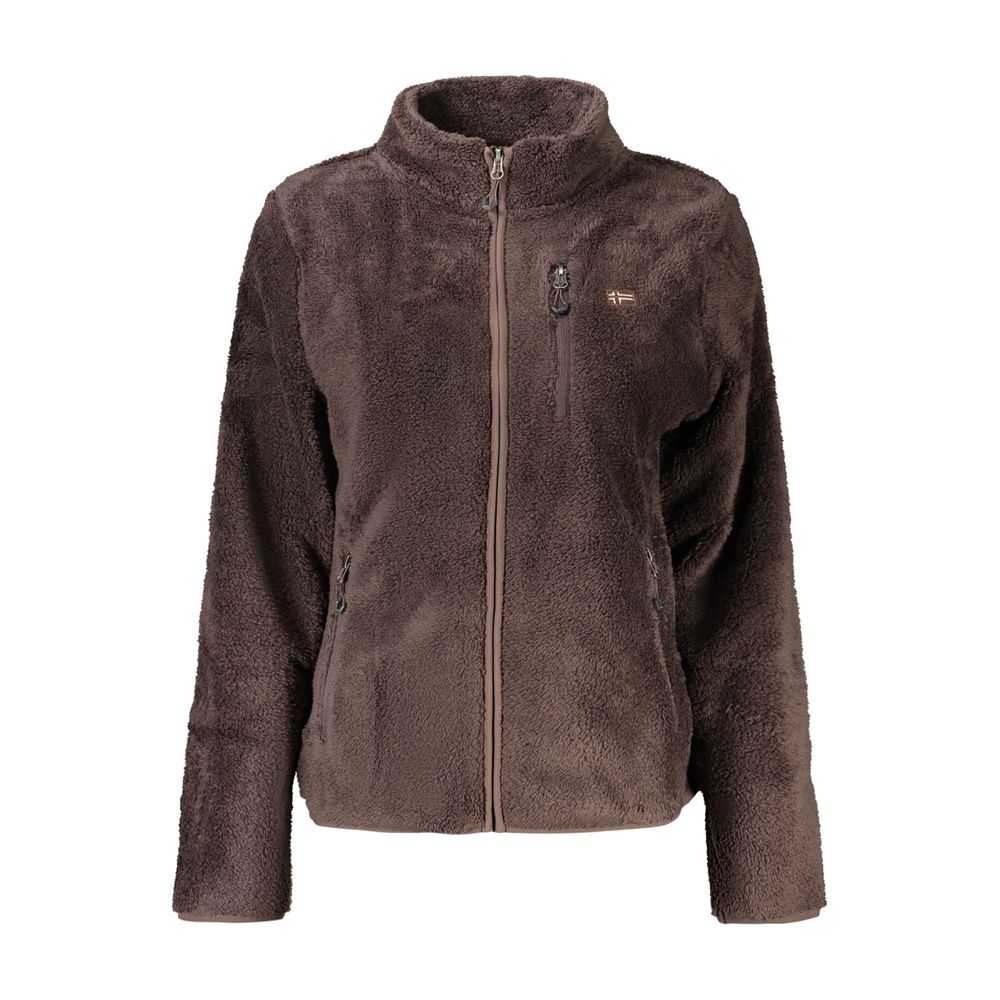 Brown Polyester Women's Sweatshirt