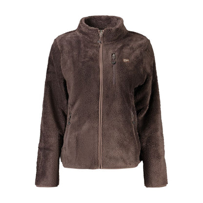 Brown Polyester Women's Sweatshirt