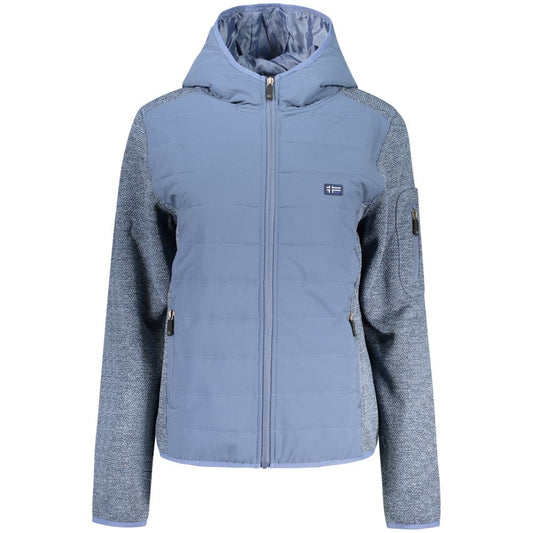 Blue Polyester Women's Jacket