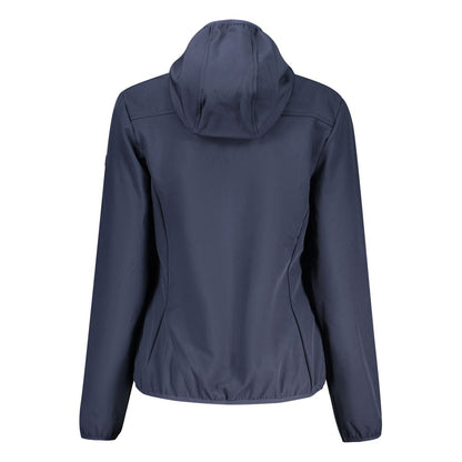 Blue Polyester Women's Jacket