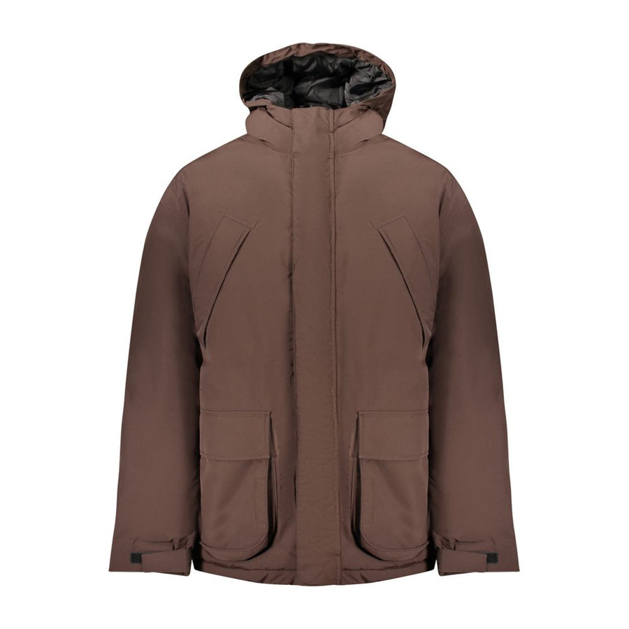 Brown Polyamide Men's Jacket