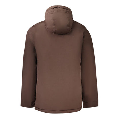 Brown Polyamide Men's Jacket