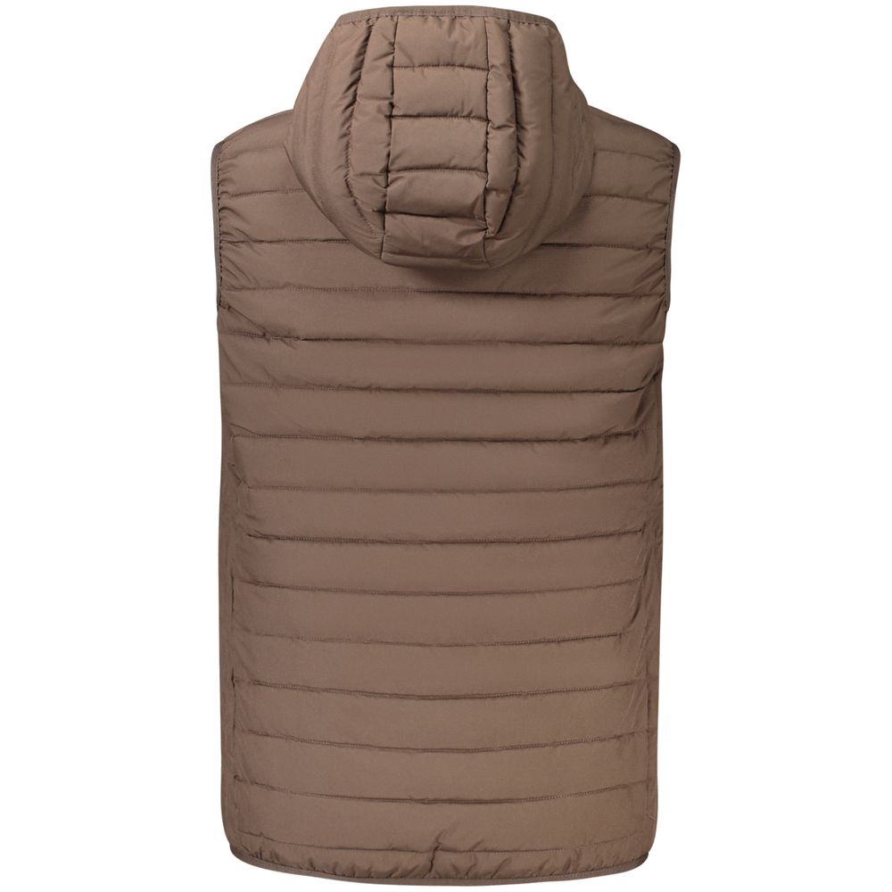 Brown Polyester Men's Jacket