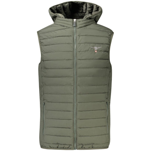 Green Polyester Men's Jacket
