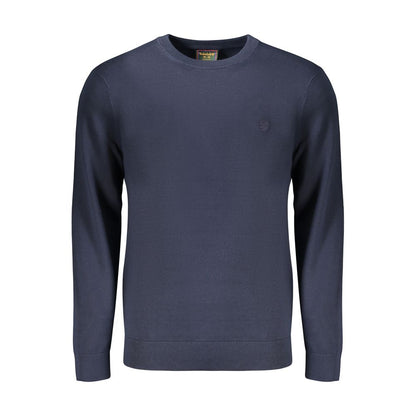 Blue Cotton Men's Top
