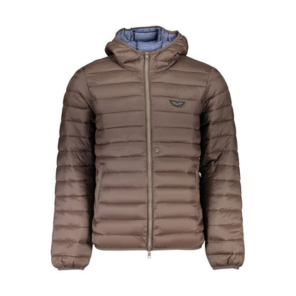 Brown Polyamide Men's Jacket