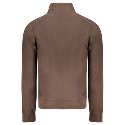 Brown Polyester Men's Sweatshirt