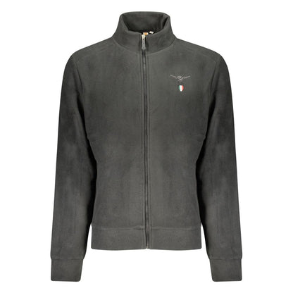 Black Polyester Mens Sweatshirt