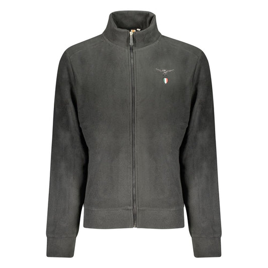 Black Polyester Mens Sweatshirt
