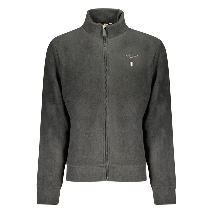 Black Polyester Mens Sweatshirt