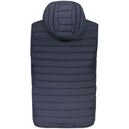 Blue Polyester Men's Jacket