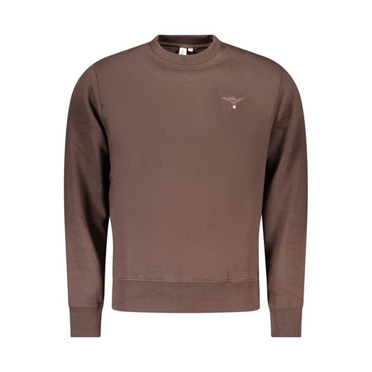 Brown Cotton Men's Sweatshirt