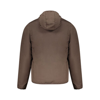 Brown Polyester Shell Jacket