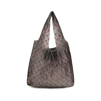 Black Polyurethane Shoulder Bag