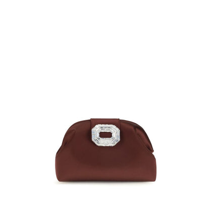 Bordeaux Satin Shoulder Bag