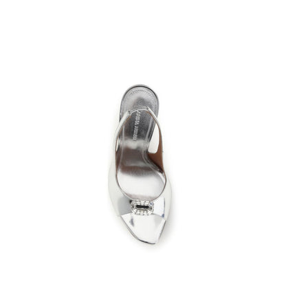 Silver Calf Leather Bos Taurus Sandals