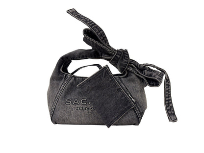 Marc Jacobs The Bow Denim Sack Bag Purse