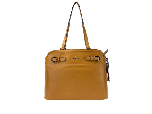 Coach Easton Brown Leather Tote Bag