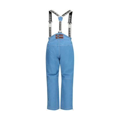 Blue Polyester Athletic Pants