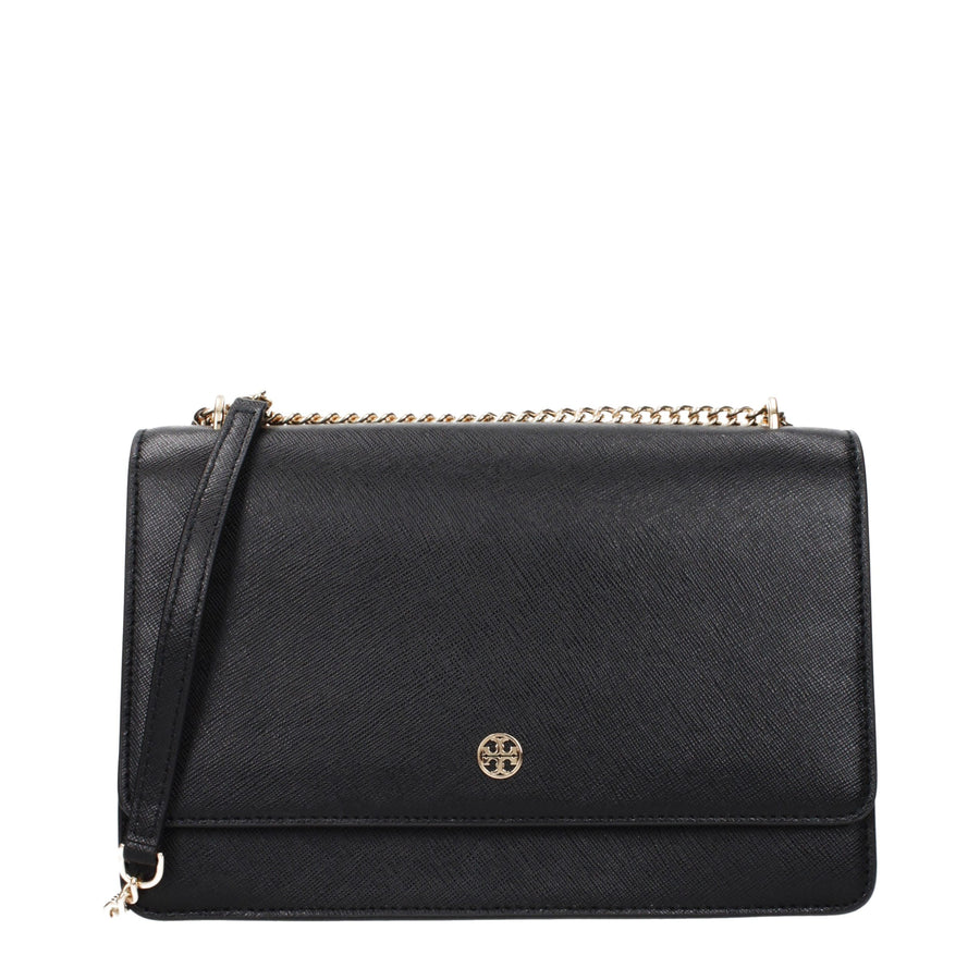 Black Leather Crossbody Bag
