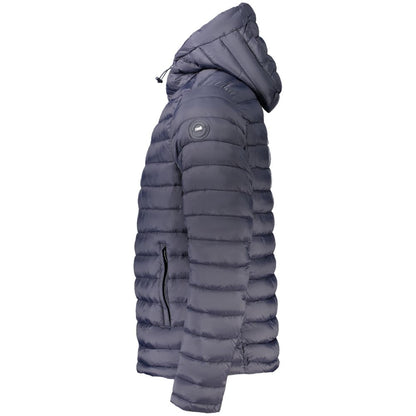 Blue Polyamide Men's Jacket