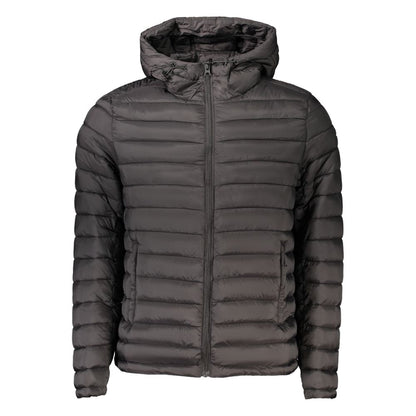 Black Polyamide Men's Jacket