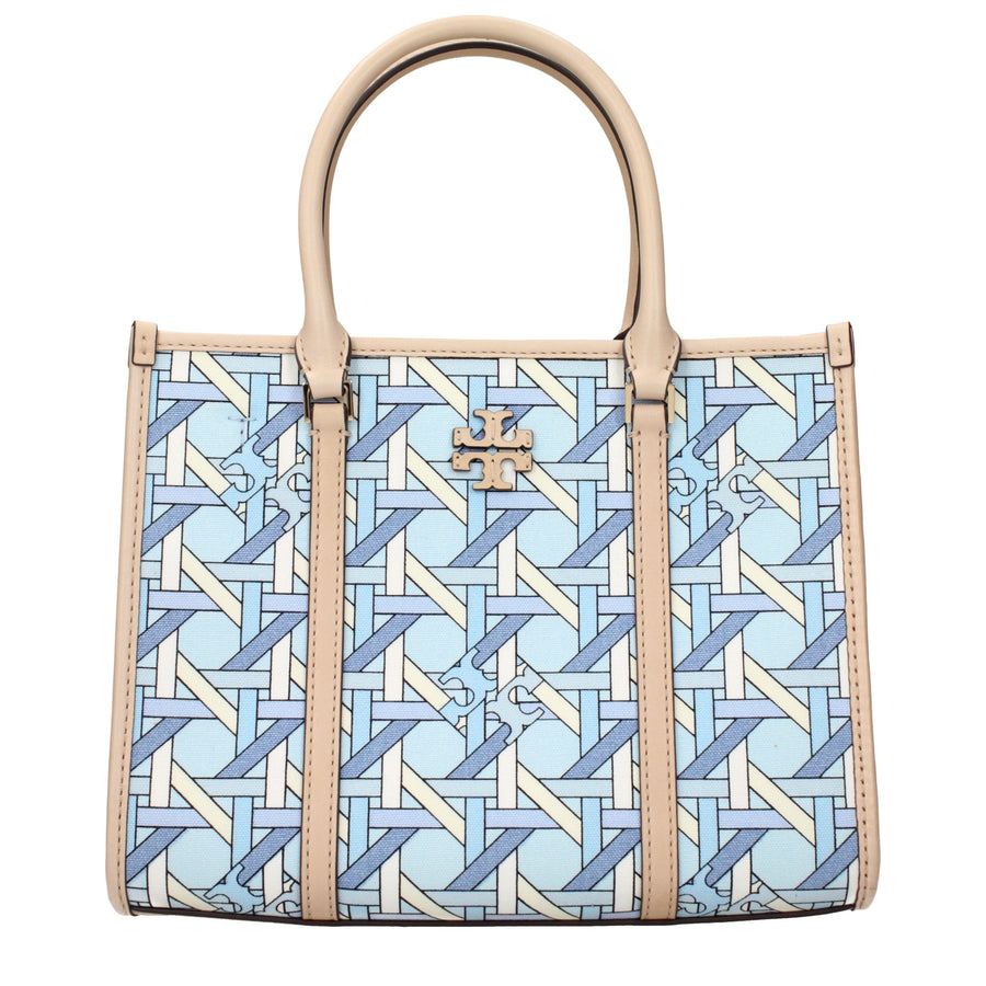 Light Blue Fabric Handbag