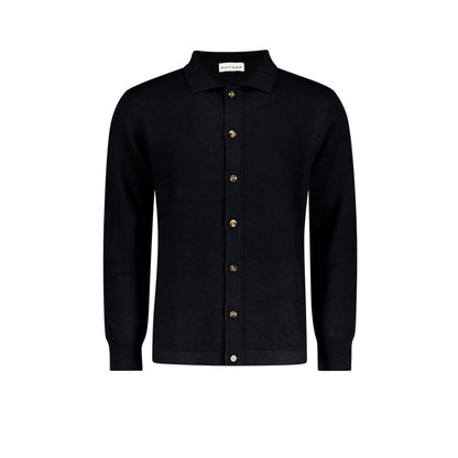 Black Wool Cardigan