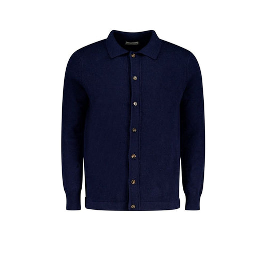 Blue Wool Cardigan
