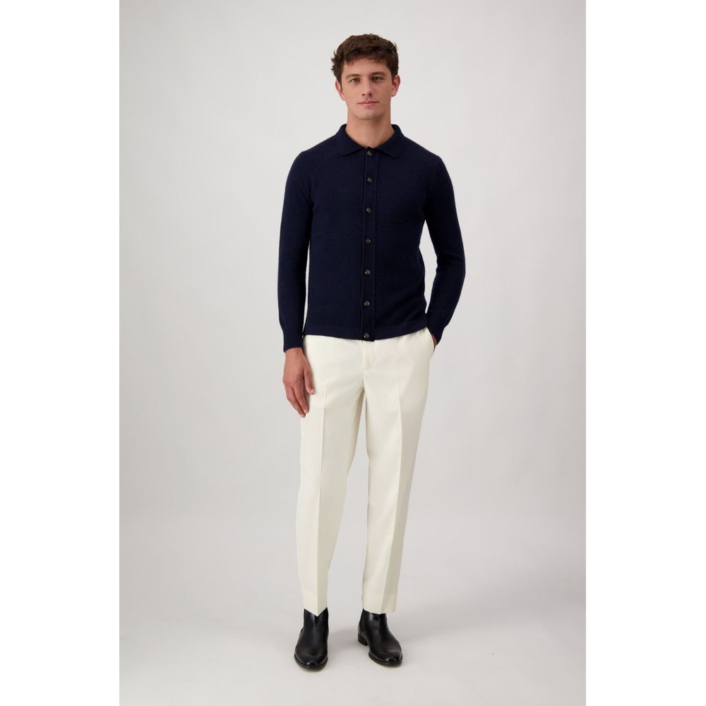 Blue Wool Cardigan