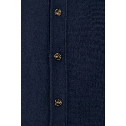 Blue Wool Cardigan