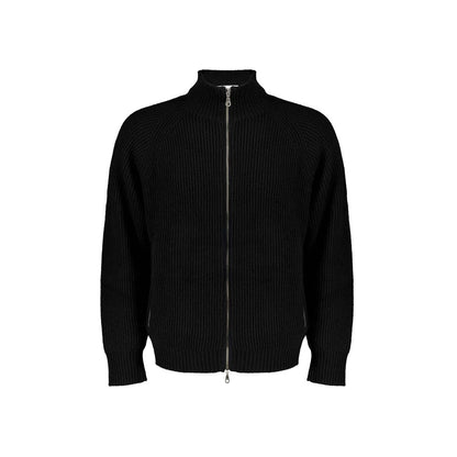 Black Wool Cardigan