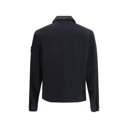Black Cotton Biker Jacket