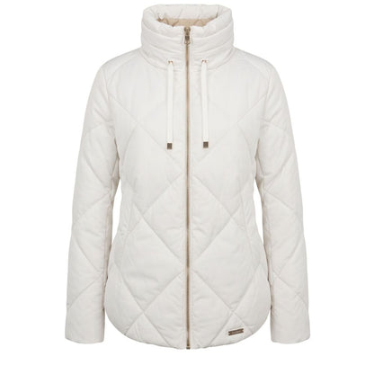 White Polyester Women Jacket