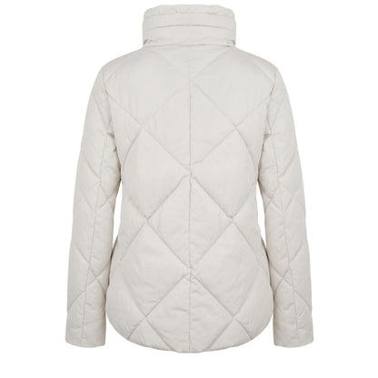 White Polyester Women Jacket