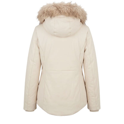 White Nylon Women Jacket
