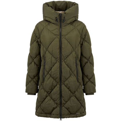 Green Polyester Women Jacket