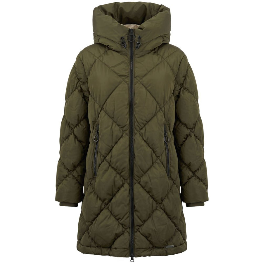 Green Polyester Women Jacket