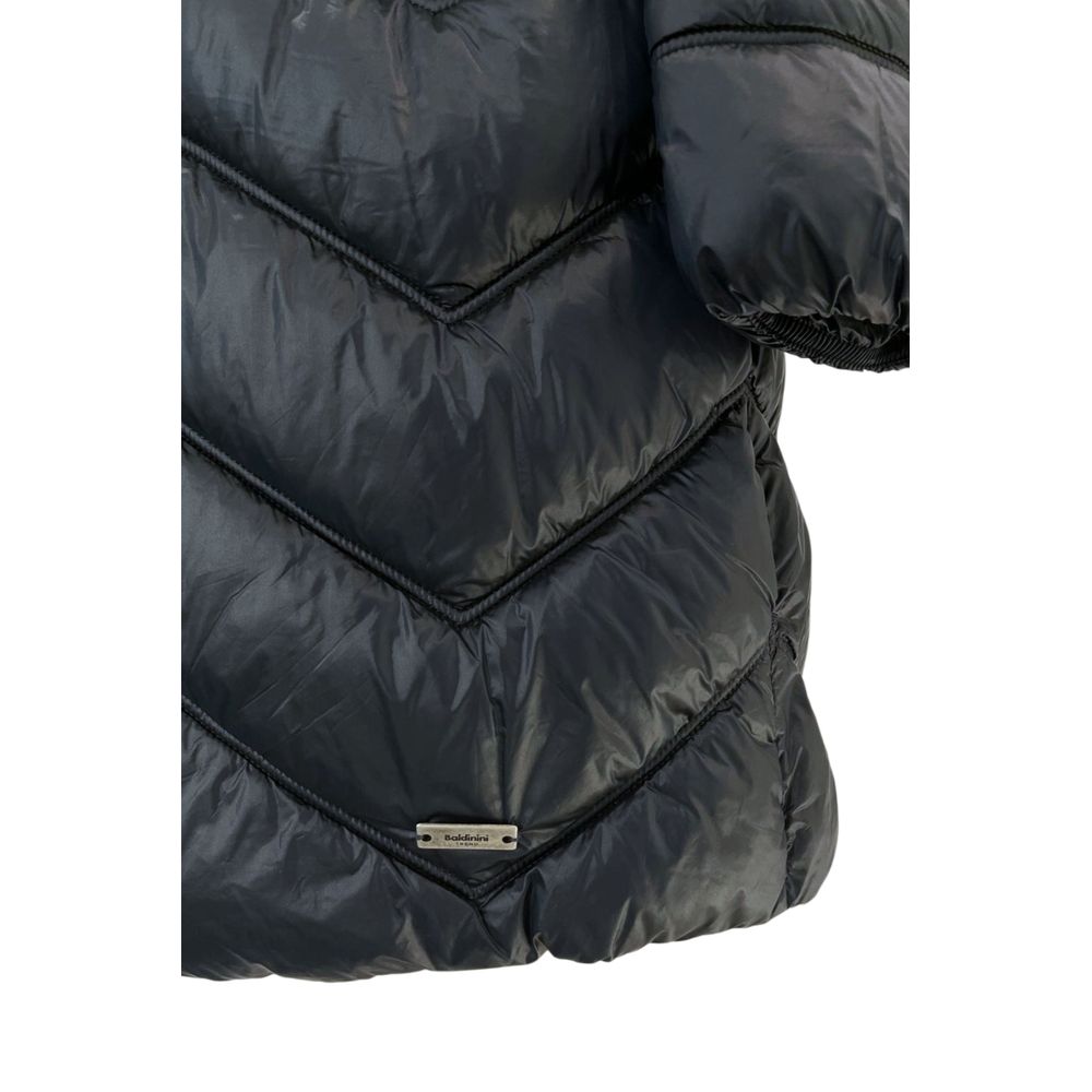 Blue Nylon Women Jacket