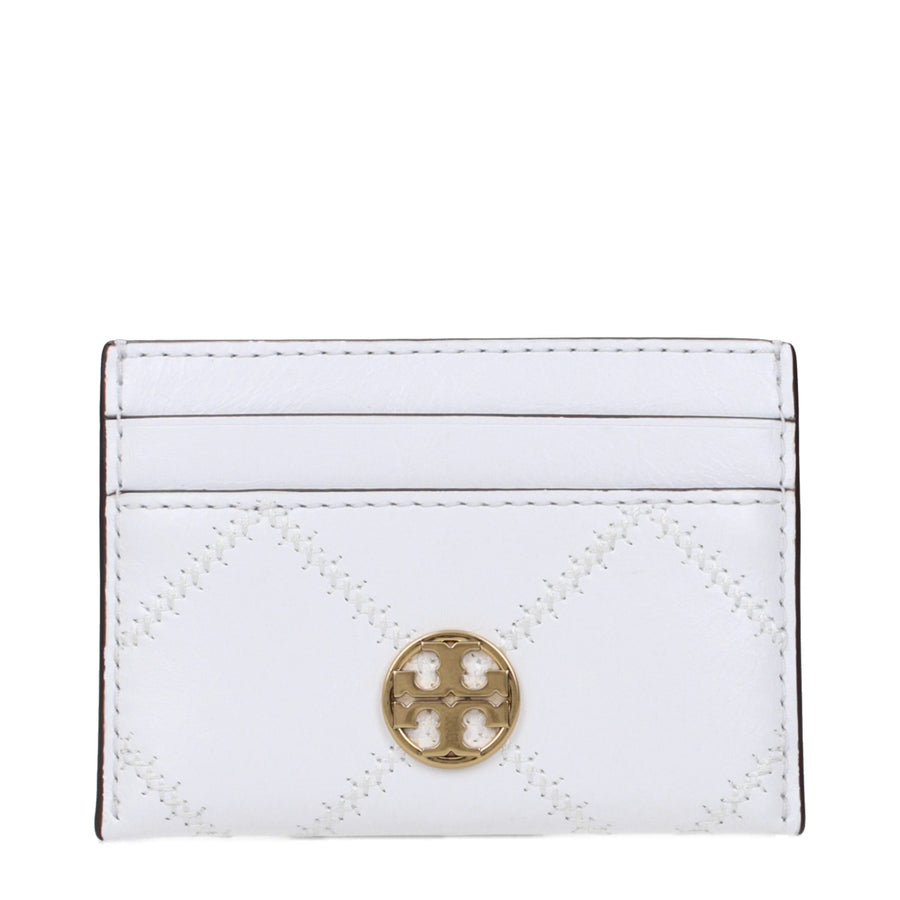 White Leather Cardholder