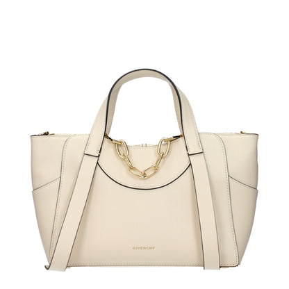 Beige Leather Handbag