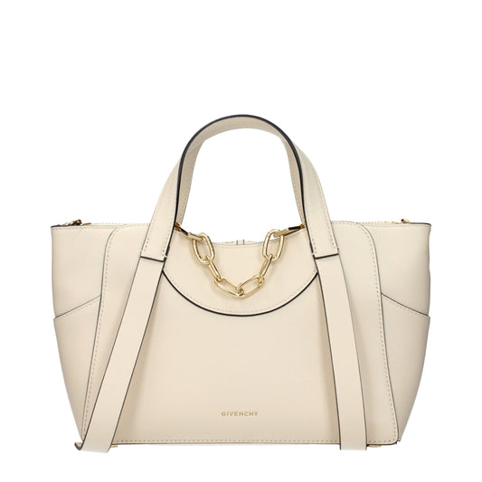 Beige Leather Handbag
