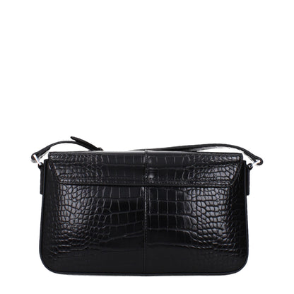 Black Polyethylene Shoulder Bag