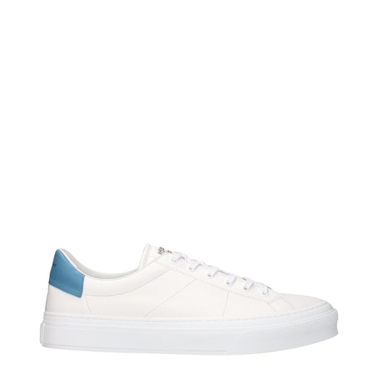 White Leather Low Top Sneakers